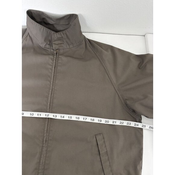 VTG London Fog Jacket 42R Large Harrington Zip Front 80s Retro Dadcore Old Money - Picture 6 of 15